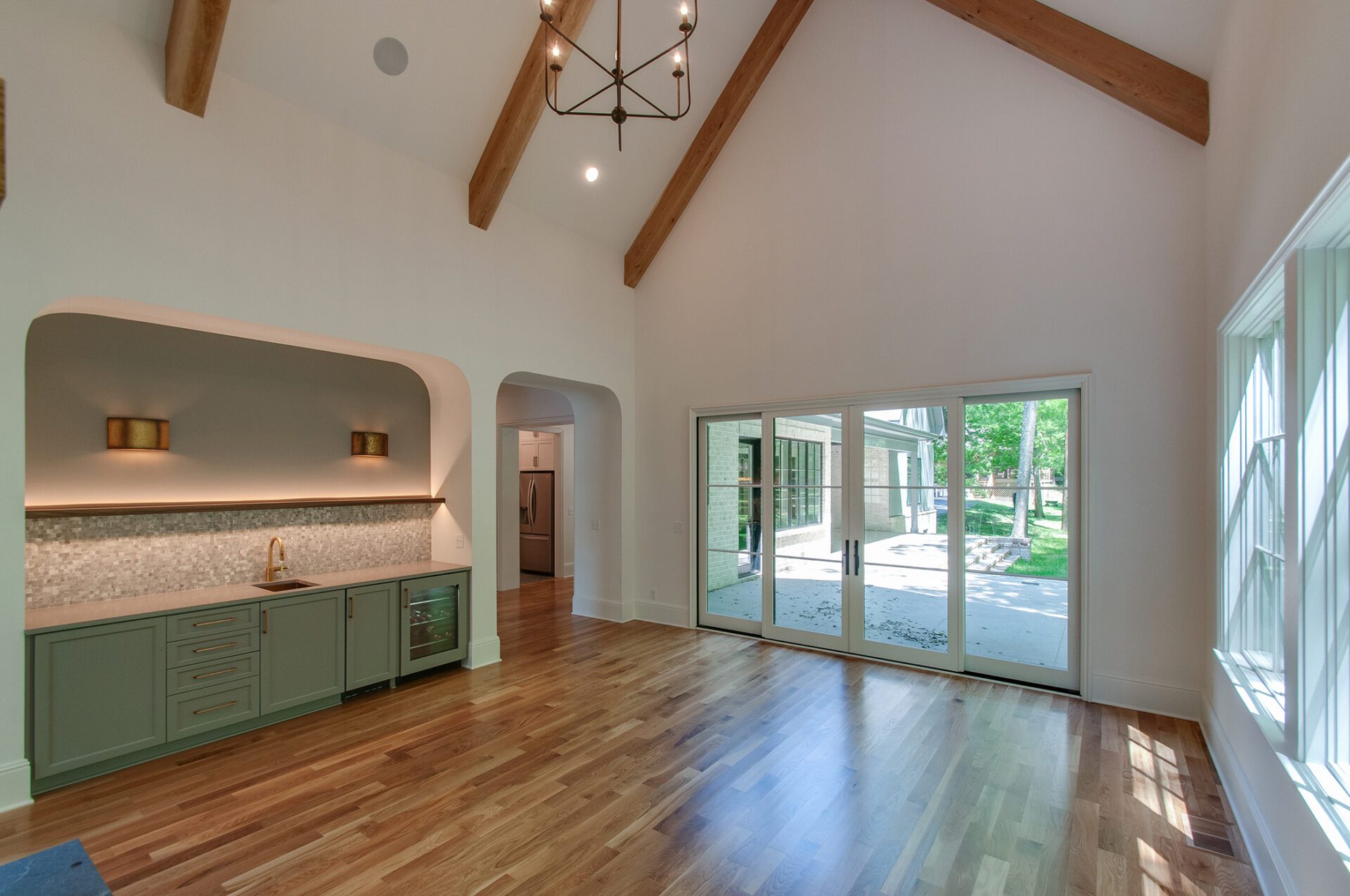 Inside a brand new home built by Nashville Residential Contractors